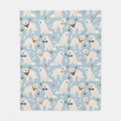 Grote Pyreneeën en Botten Fleece Deken (Voorkant)