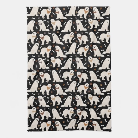 Grote Pyreneeën en Botten keukenhanddoeken (Verticaal)