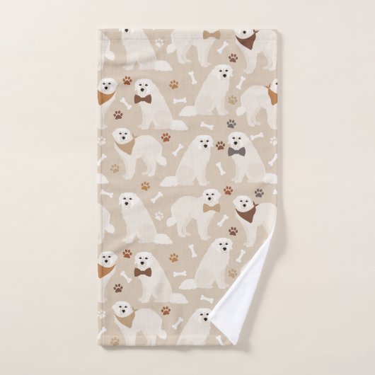 Grote Pyreneeën en Botten keukenset Bad Handdoek (Handdoek)