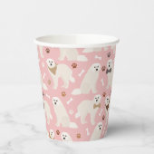 Grote Pyreneeën en Botten papierbekertjes Papieren Bekers (Links)