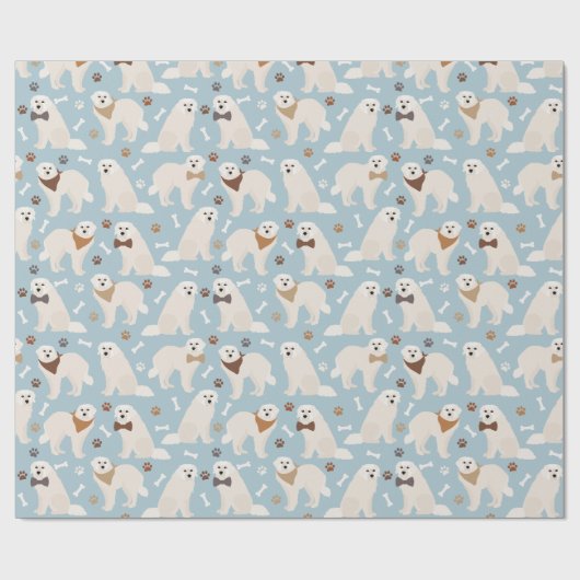 Grote Pyreneeën en Botten Verpakkingspapier Cadeaupapier (Vlak)