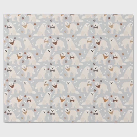 Grote Pyreneeën en Botten Verpakkingspapier Cadeaupapier (Vlak)