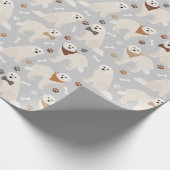 Grote Pyreneeën en Botten Verpakkingspapier Cadeaupapier (Hoek)