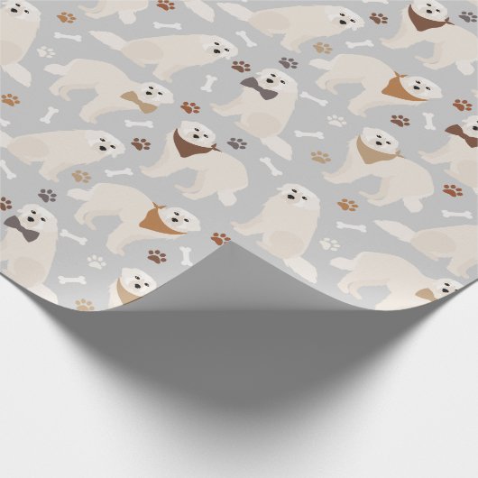 Grote Pyreneeën en Botten Verpakkingspapier Cadeaupapier (Hoek)