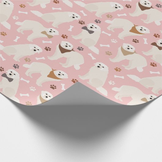 Grote Pyreneeën en Botten Verpakkingspapier Cadeaupapier (Hoek)