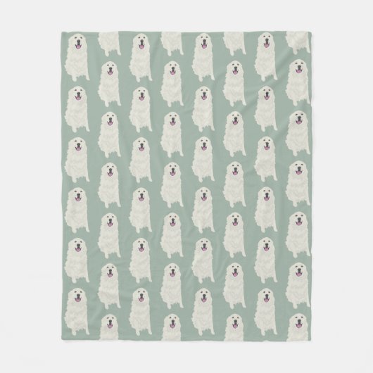 Grote Pyreneeën Fleece Deken (Voorkant)