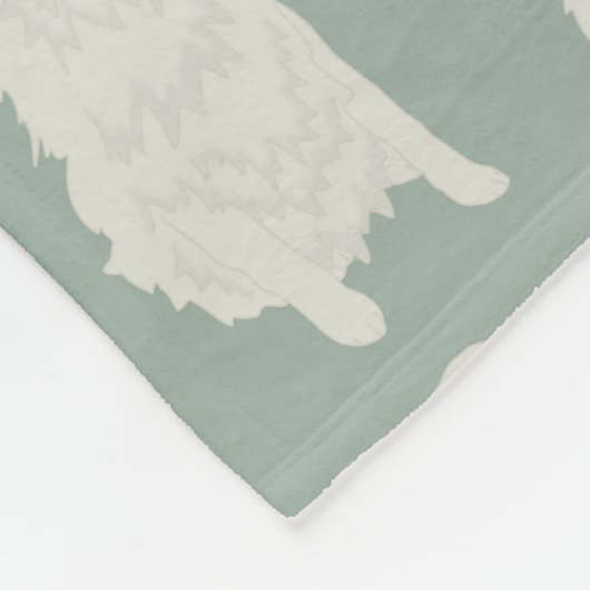 Grote Pyreneeën Fleece Deken (Hoek)