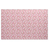 Grote Pyreneeën  floralen roze Stof (Fat Quarter)