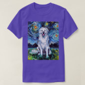 Grote Pyreneeën Full Version Sterrennacht Dog Art T-shirt (Design voorkant)