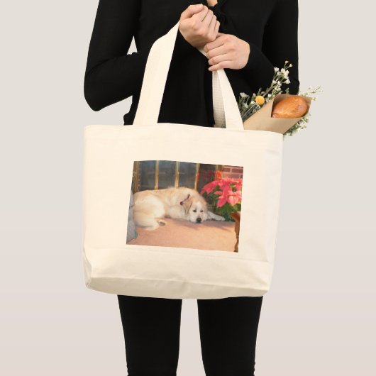 Grote pyreneeën grote tote bag (Voorkant (product))