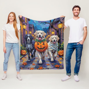 Grote Pyreneeën Halloween kostuum voor trick-or-tr Fleece Deken