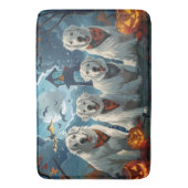 Grote Pyreneeën Halloween Spooky Badmat (Voorkant Verticaal)