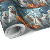 Grote Pyreneeën Halloween Spooky Cadeaupapier (Rol Hoek)