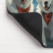 Grote Pyreneeën Halloween Spooky Muismat (Hoek)