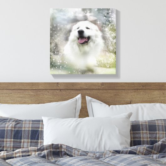 Grote Pyreneeën Holiday Scene Canvas Afdruk (Insitu (Slaapkamer))