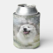 Grote Pyreneeën Holiday/Winter Scene Blikjeskoeler (Blikje Voorkant)