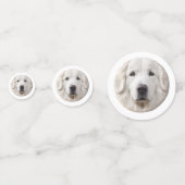 Grote Pyreneeën Hond 3D Geïnspireerd Confetti (Achterkanten)