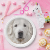Grote Pyreneeën hond 3D geïnspireerd Papieren Bordje (Feest)