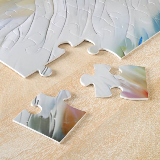 Grote Pyreneeën Hond Acryl Print | Kleurrijk Legpuzzel (Zijkant)