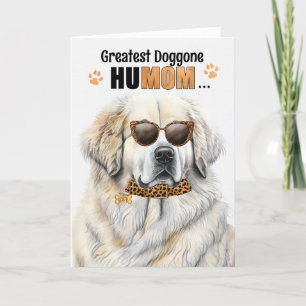 Grote Pyreneeën Hond Beste HuMOM ooit Moederdag Feestdagen Kaart