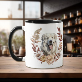 Grote Pyreneeën Hond Herfst krans Mok