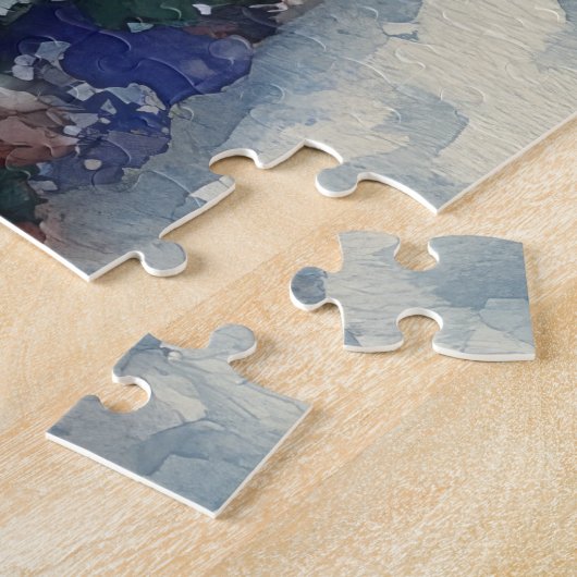 Grote Pyreneeën Hond in Sledge Laat het Sneeuw Ker Legpuzzel (Zijkant)