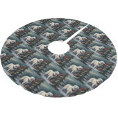 Grote Pyreneeën Hond in Sneeuw Kerstmis Kerstboom Rok (Gekanteld)