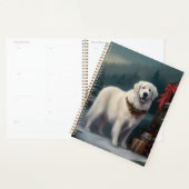 Grote Pyreneeën Hond in Sneeuw Kerstmis Planner (Display)