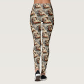Grote Pyreneeën Hond Kerst Feestelijk Leggings (Achterkant)