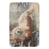 Grote Pyreneeën Hond Kerstfeest Badmat (Voorkant Verticaal)
