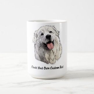 Grote Pyreneeën Hond Maak Je Eigen Aangepaste Teks Koffiemok
