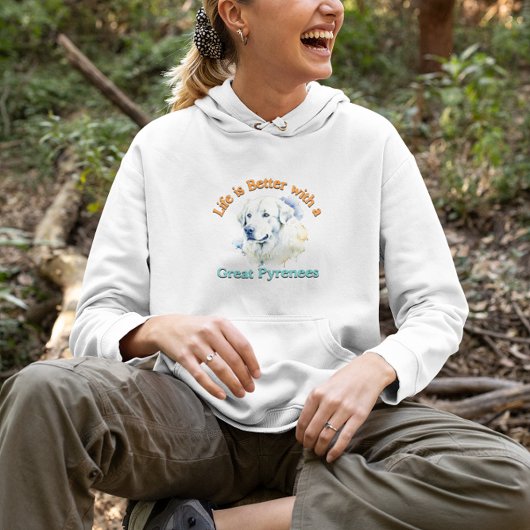 Grote Pyreneeën hond moeder hond vader hondenliefh Hoodie