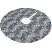 Grote Pyreneeën Hond Rijden Motorfiets Kerstmis Kerstboom Rok (Gekanteld)