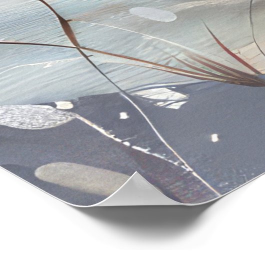 Grote Pyreneeën Hond Rijden Motorfiets Kerstmis Poster (Hoek)