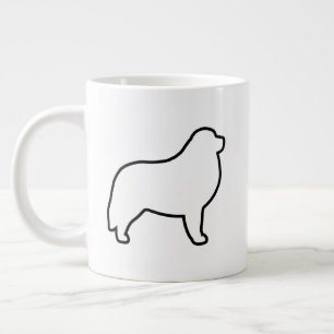 Grote Pyreneeën Hond Silhouetten Koffiekop