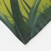 Grote Pyreneeën Hond Spring Bloemen Schilderen Fleece Deken (Hoek)