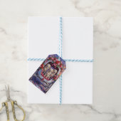 Grote Pyreneeën Hond Valentijnsdag  Cadeaulabel (Met Touw)