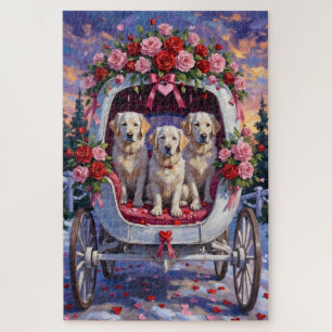 Grote Pyreneeën Hond Valentijnsdag Legpuzzel