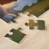 Grote Pyreneeën Honden Pompoen Halloween Grappig Legpuzzel (Zijkant)