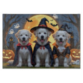 Grote Pyreneeën Honden Pompoen Halloween Grappig Snijplank (Voorkant)