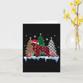 Grote Pyreneeën Hondenboom Kerstverlichting Leuke  Kaart (Gele Bloem)