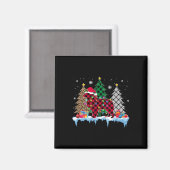 Grote Pyreneeën Hondenboom Kerstverlichting Leuke Magneet (Voorkant / Achterkant)