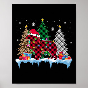 Grote Pyreneeën Hondenboom Kerstverlichting Leuke  Poster