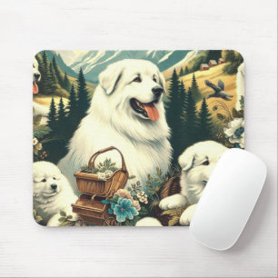  Grote Pyreneeën Hondenillustratie Muismat