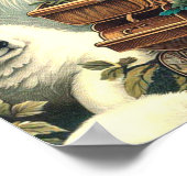 Grote Pyreneeën Hondenillustratie Poster (Hoek)