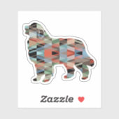 Grote Pyreneeën Hondenras Geo Silhouette Pset Sticker (Vel)