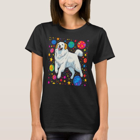 Grote Pyreneeën Hondenruimte T-shirt (Voorkant)