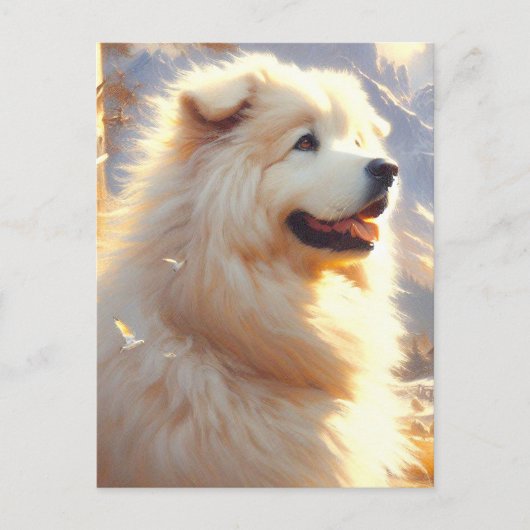  Grote Pyreneeën Hondenschilderij Briefkaart (Voorkant)
