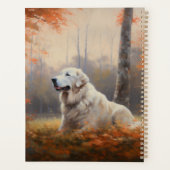 Grote Pyreneeën in de herfst Bladeren vallen inspi Planner (Achterkant)