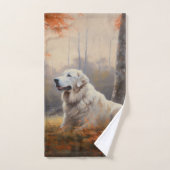 Grote Pyreneeën in de herfst laat Herfst inspirere Bad Handdoek (Handdoek)